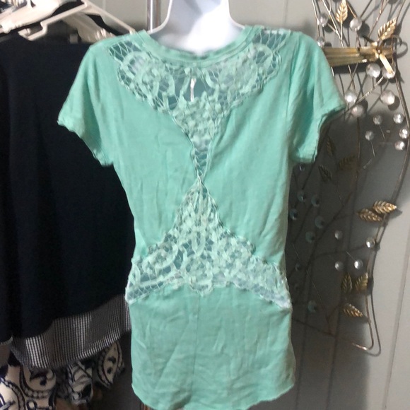 Free People green tee size medium - Picture 3 of 5